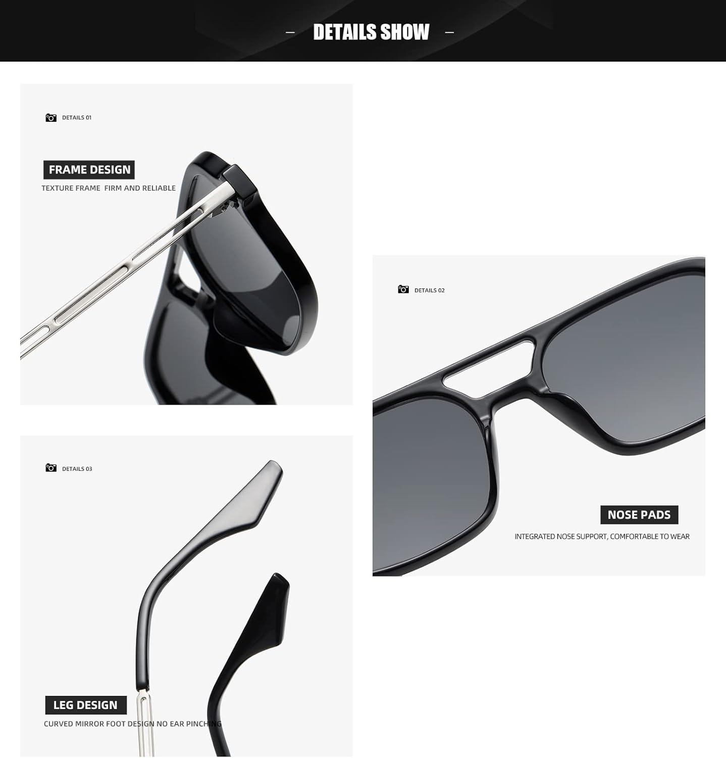 Unisex Designer Retro Sunglasses | Vintage Polarized UV Protection Fashion Shades