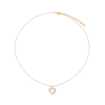 Perfect Christmas Gift: Sterling Silver Heart Necklace with Gold Plating – Thoughtful Jewellery for Girlfriends & Mothers | 19” Chain + Extender