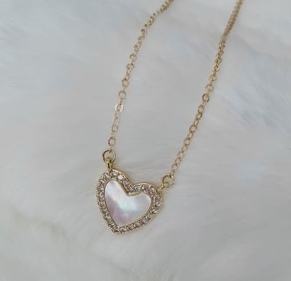 Perfect Christmas Gift: Sterling Silver Heart Necklace with Gold Plating – Thoughtful Jewellery for Girlfriends & Mothers | 19” Chain + Extender